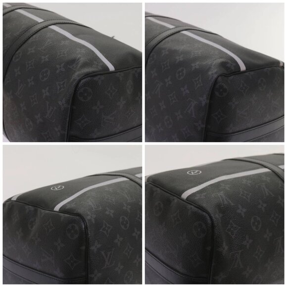 LOUIS VUITTON Eclipse Fragment Keepall Bandouliere 45 Bag M43278 LV Auth 66508S - Picture 14 of 16